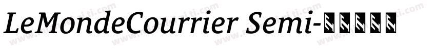 LeMondeCourrier Semi字体转换